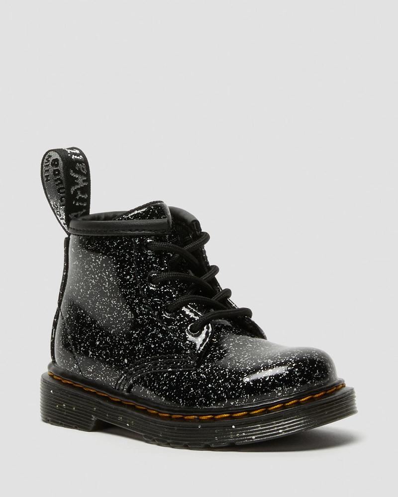 Kids\' Dr Martens Infant 1460 Glitter Ankle Casual Boots Black | AU 657YXF